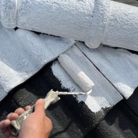 坂戸市で屋根塗装と屋根漆喰補修
