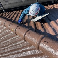 坂戸市で屋根塗装と屋根漆喰補修